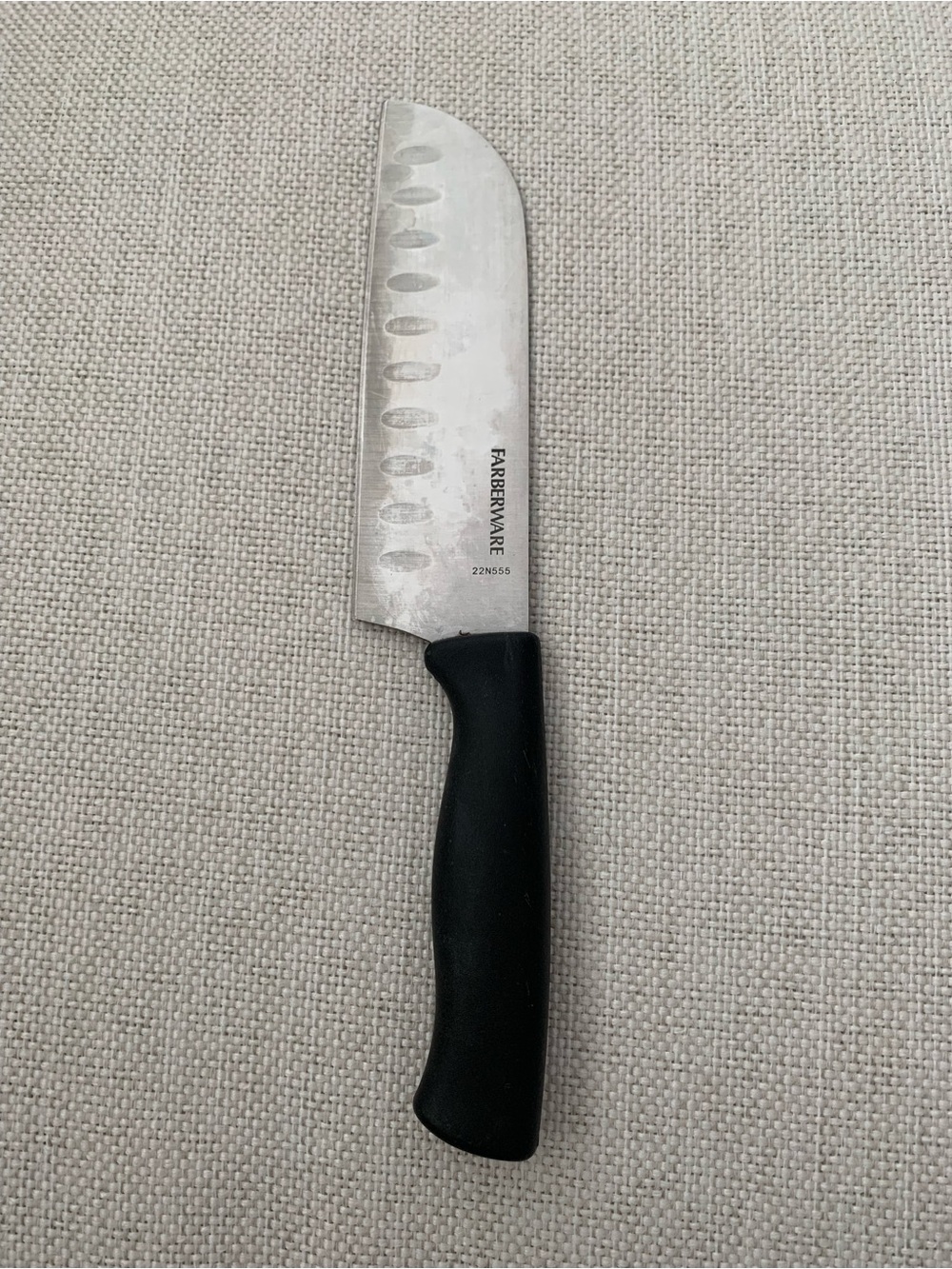 Farberware Santoku Knife 5 Inch Stainless Steel Blade Black Handle 22N555